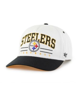 '47 Brand - Men's White/Black Pittsburgh Steelers Roscoe Two-Toned Hitch Adjustable Hat