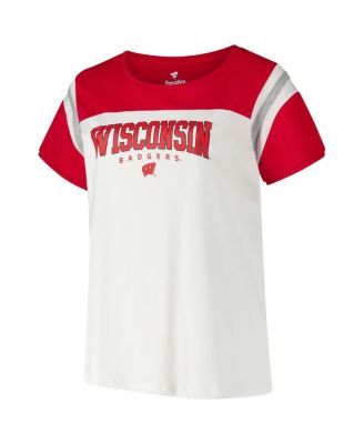 Women's White Wisconsin Badgers Plus Size Winning Gear T-Shirt