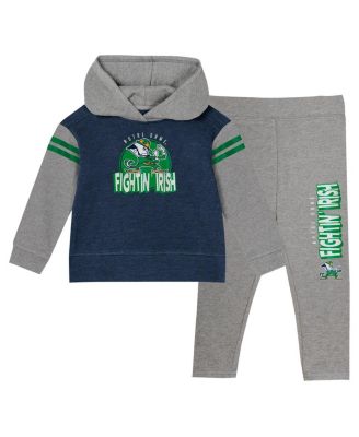 Outerstuff - Baby Boys and Girls Navy Notre Dame Fighting Irish Clubhouse Pullover Hoodie and Legging Set