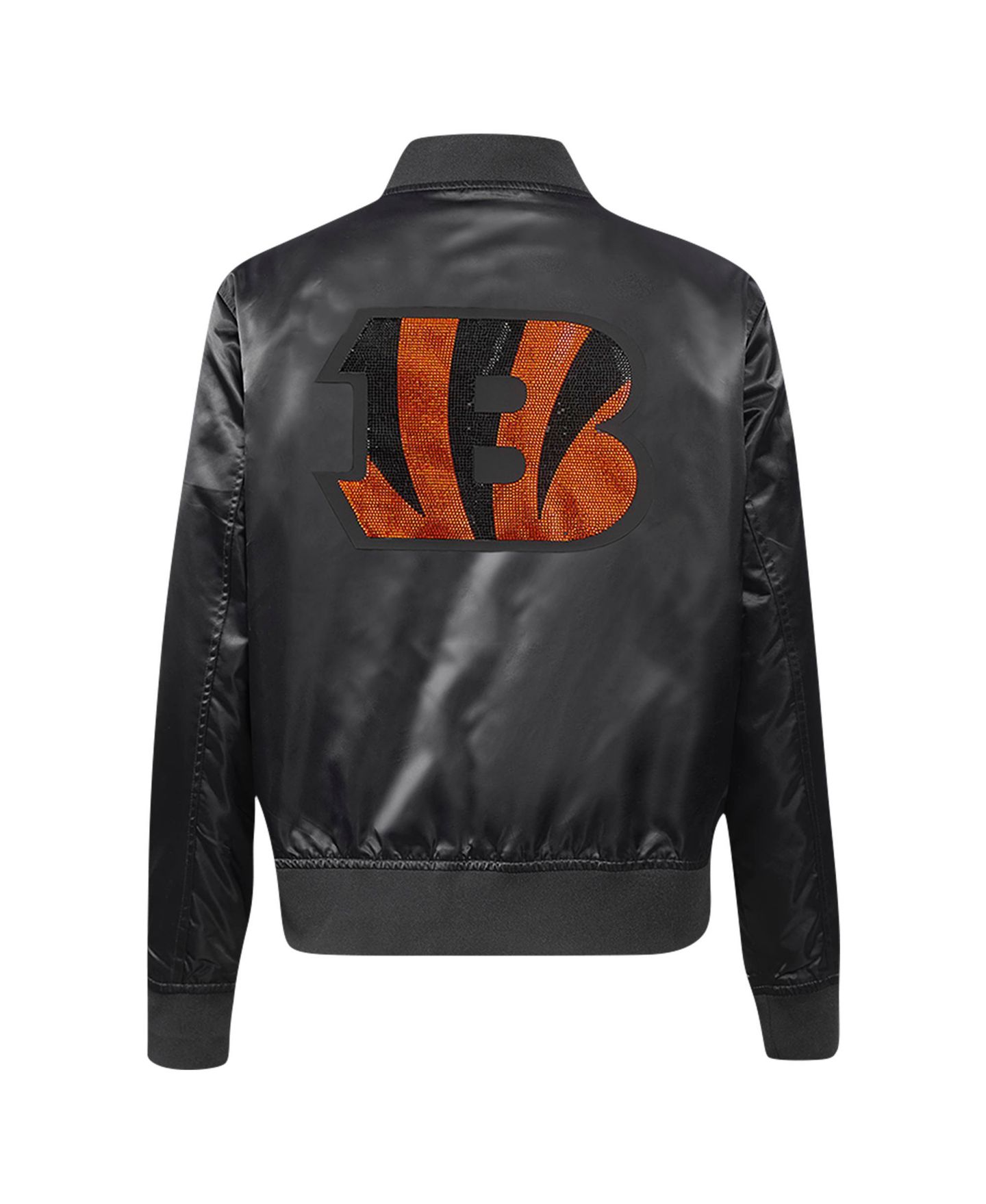Женская куртка Pro Standard Black Cincinnati Bengals Jeweled Satin Full-Snap — фото 2