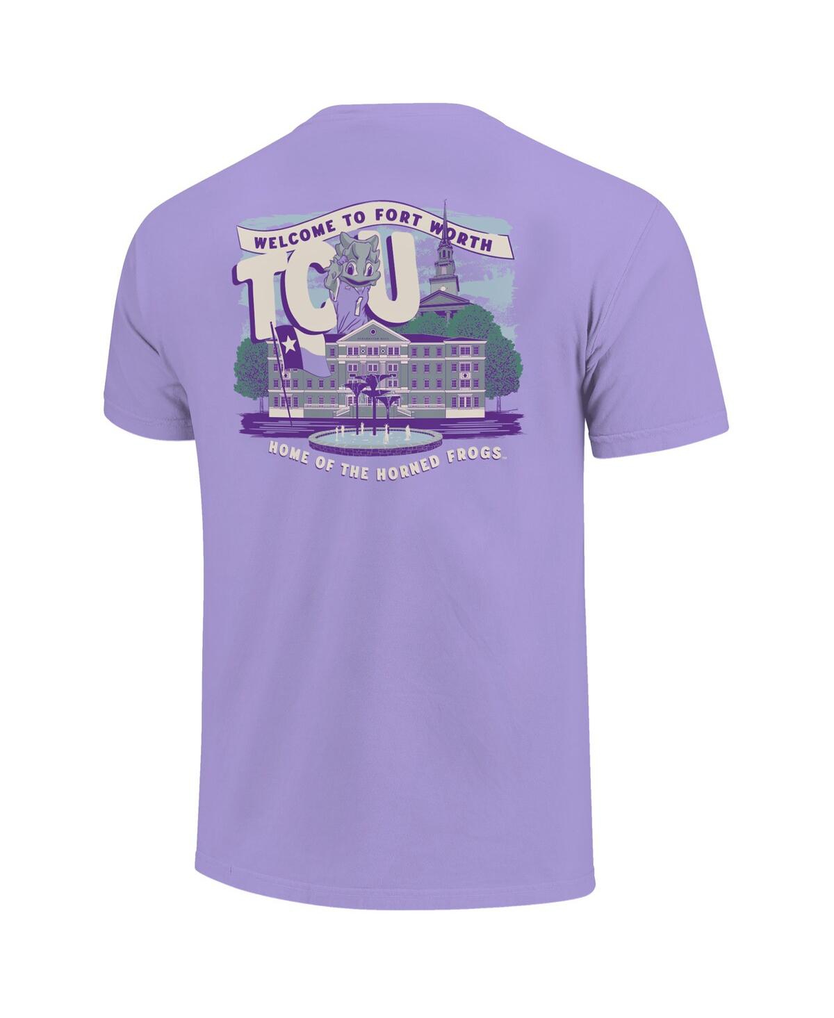 Image One Big Boys And Girls Purple Tcu Horned Frogs Local Campus Scene T-shirt In Purple