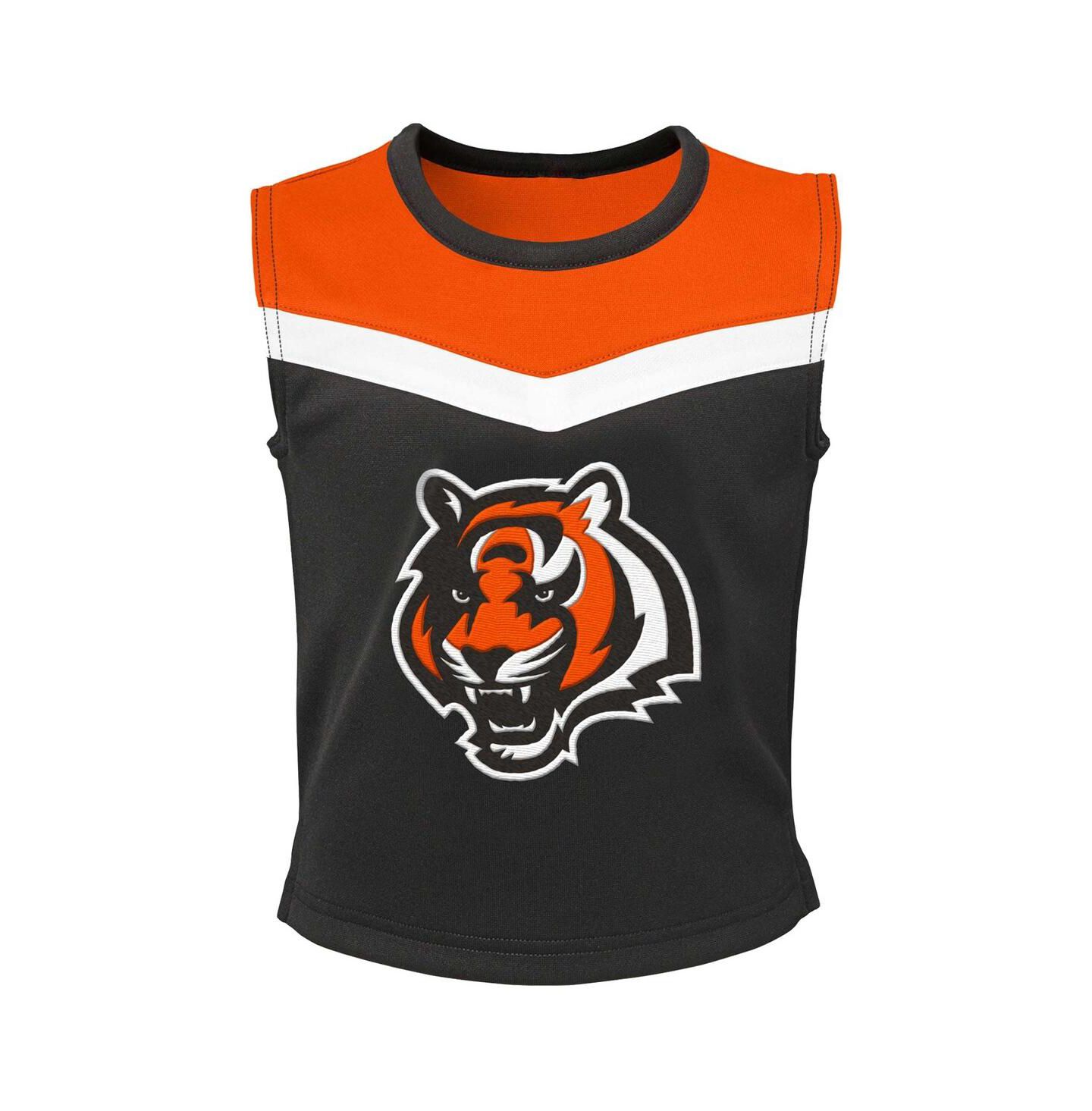 Платья Outerstuff 2-Piece Black Cincinnati Bengals Spirit Cheerleader Dress Set для девочек — фото 3