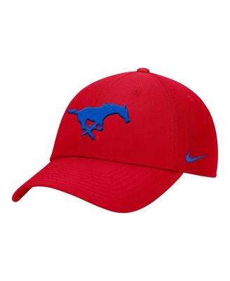Nike - Men's Red SMU Mustangs 2025 On-Field Club Performance Adjustable Hat