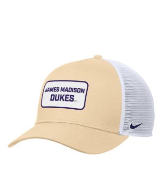 Nike - Men's Gold James Madison Dukes 2025 On-Field Rise Trucker Adjustable Hat