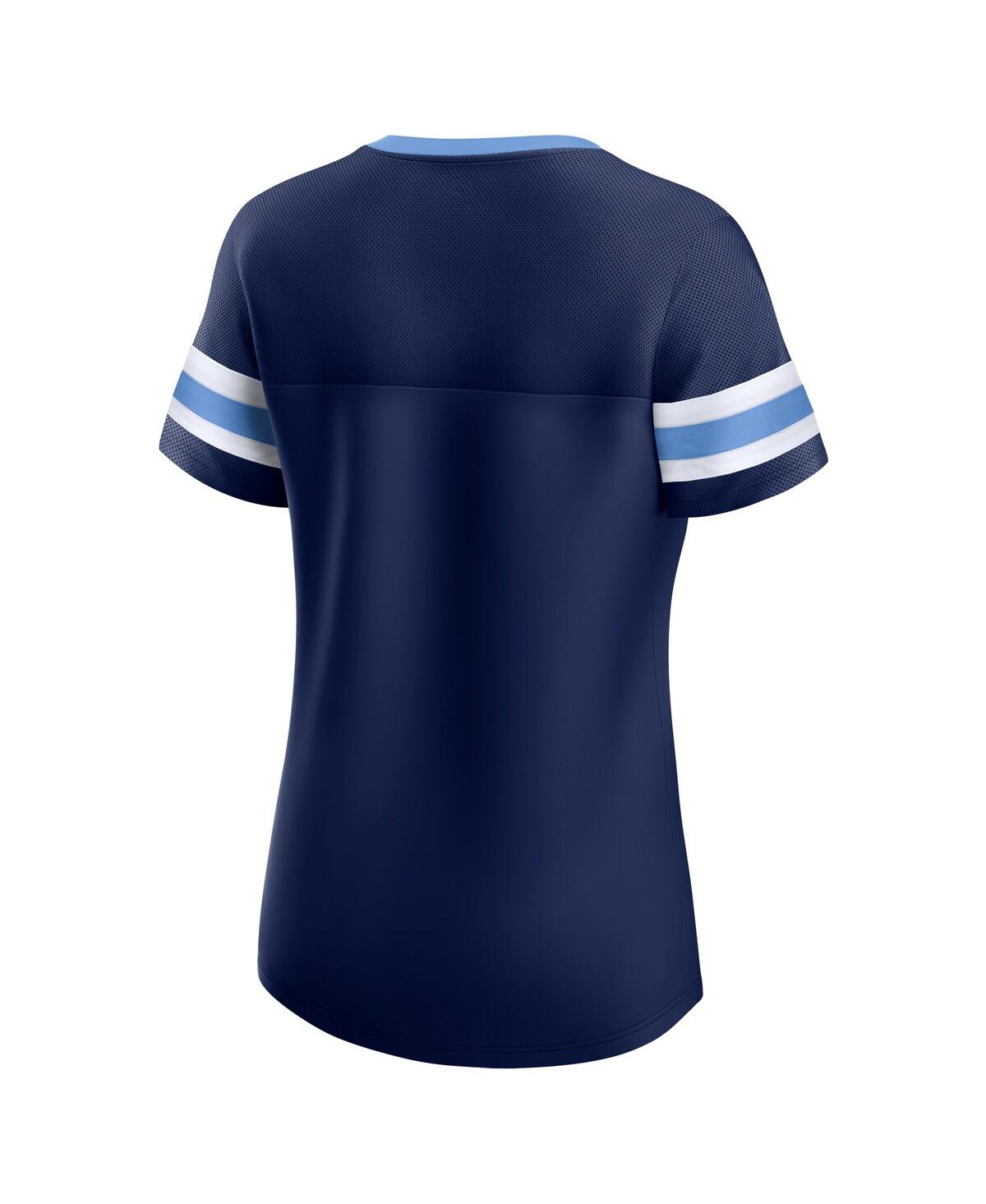 Fanatics Branded Navy Tennessee Titans Original State Lace-up T-shirt In Blue