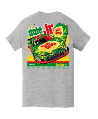 Men's Heather Gray Dale Earnhardt Jr. Sun Drop 8 Camaro Pocket T-Shirt