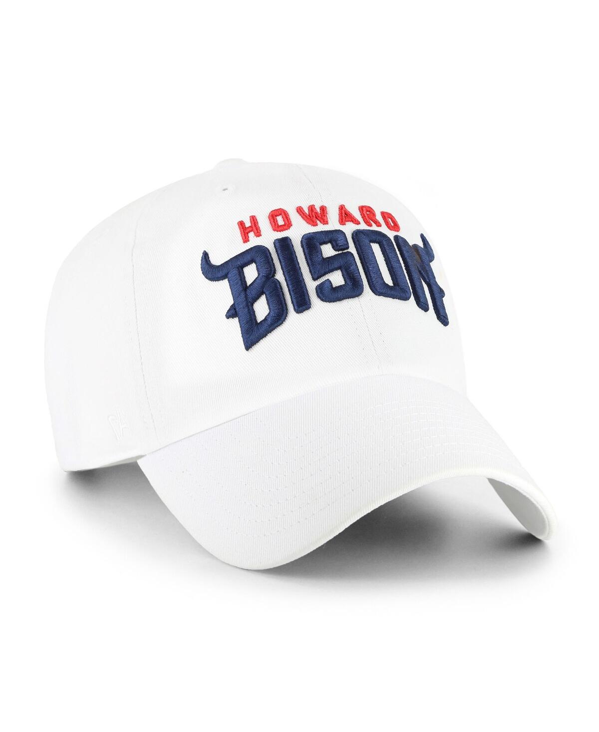 47 Brand Men's White Howard Bison Clean Up Adjustable Hat In White