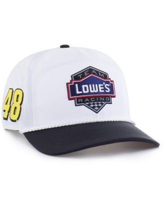 '47 Brand - Men's White/Black Jimmie Johnson Brrr Lowe's Rope Hitch Adjustable Hat