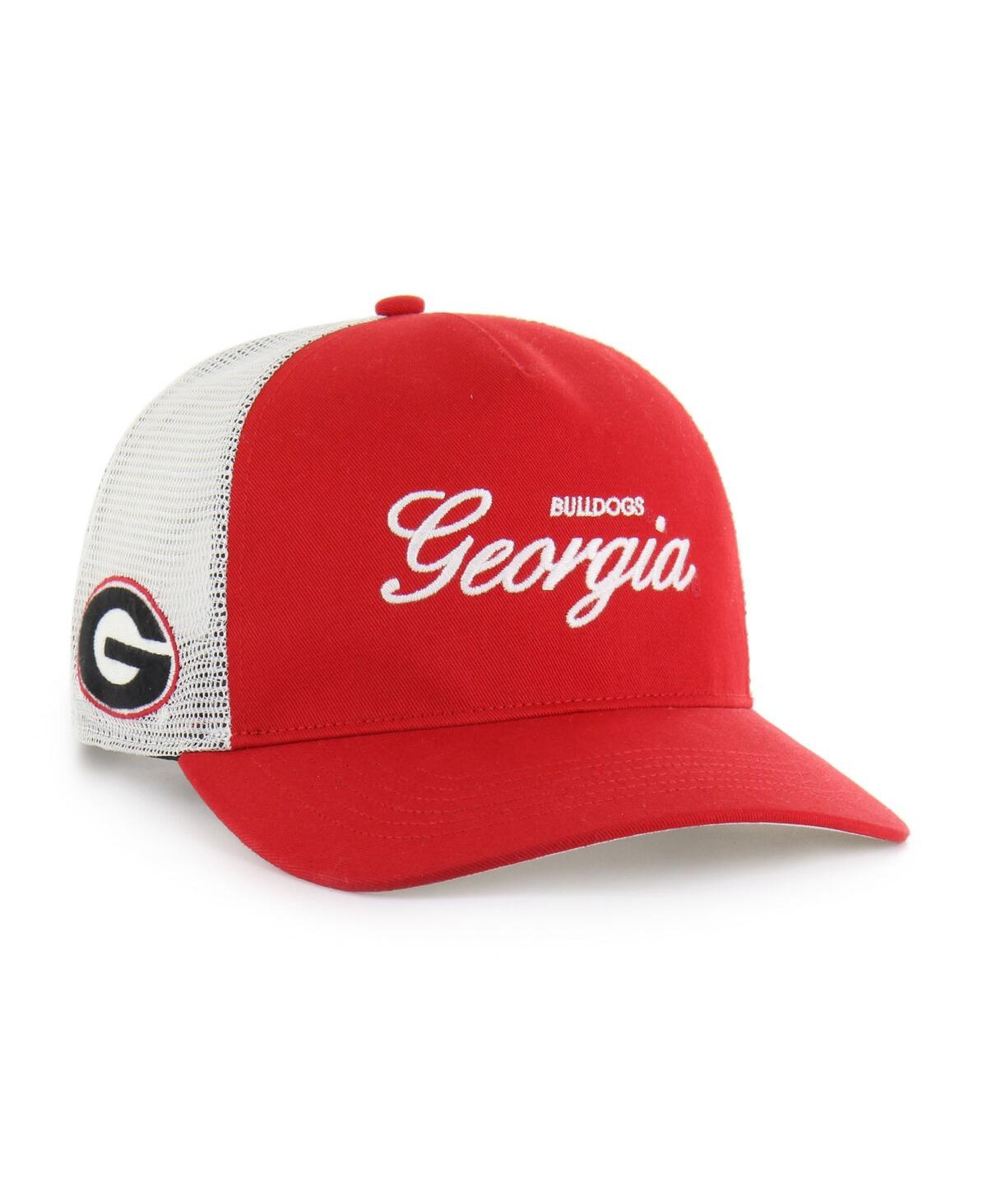 47 Brand Men's And Women's Red Georgia Bulldogs Contemporary Basics Foundation Trucker Hitch Adjustable Hat