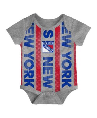 Newborn 3-Pack New York Rangers Loyal Buddies Bodysuit Set