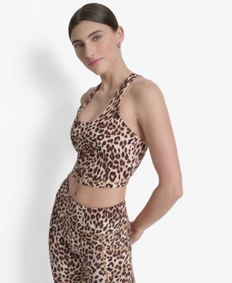 Women's Printed Long Racerback Sports Top