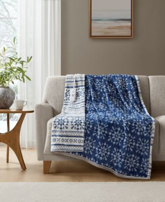 Heated Novelty Reversible Printed Electric Plush Throw, 50" x 60"