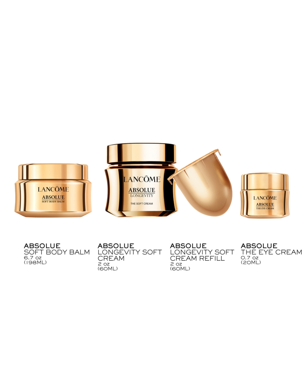 Lancôme 4-pc. Absolue Face, Eye And Body Limited-edition Skincare Set In Transparent