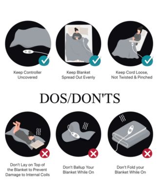 Heated Textured Fleece Blanket, King