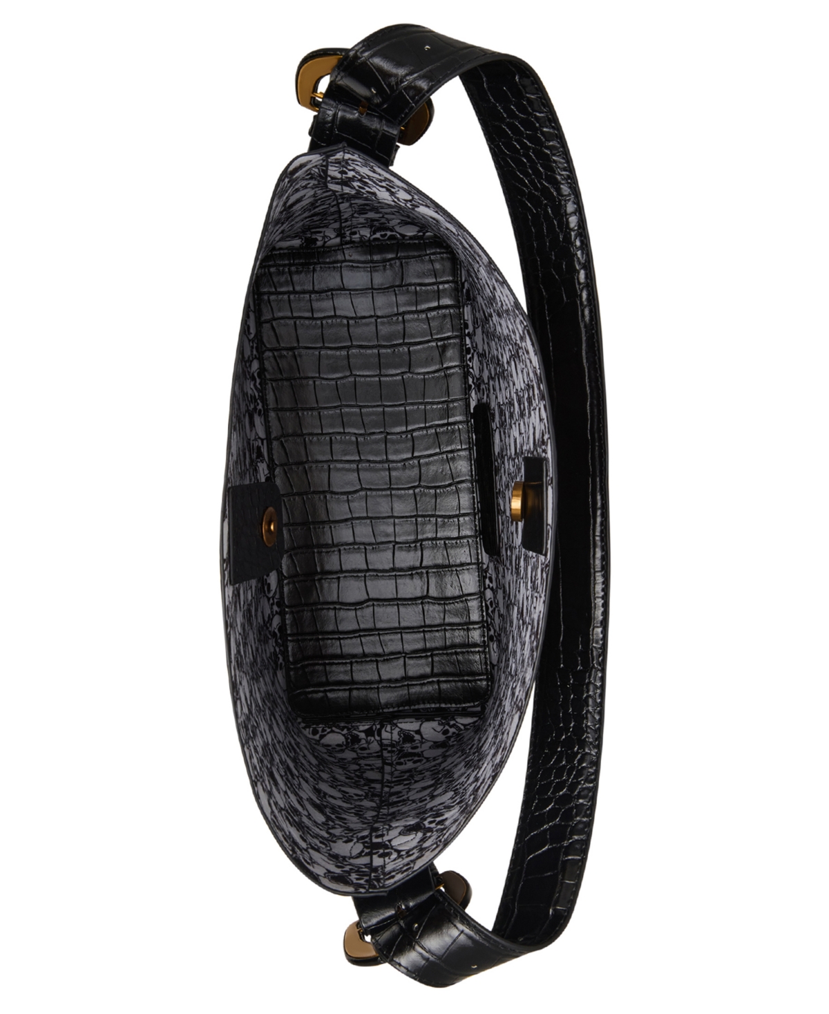 Betsey Johnson Headquarters Bucket Shoulder Bag In Black