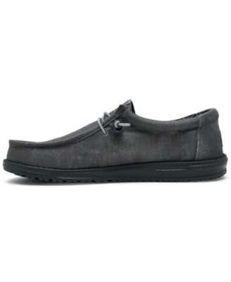 Men's Wally Stretch Canvas Slip-On Casual Moccasin Sneakers from Finish Line