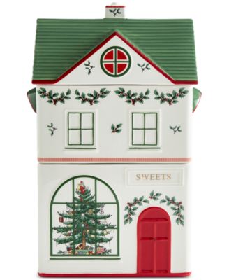 Spode - Christmas Tree Christmas Village Stacking Canister