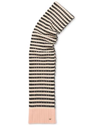 Striped Ribbed Scarf