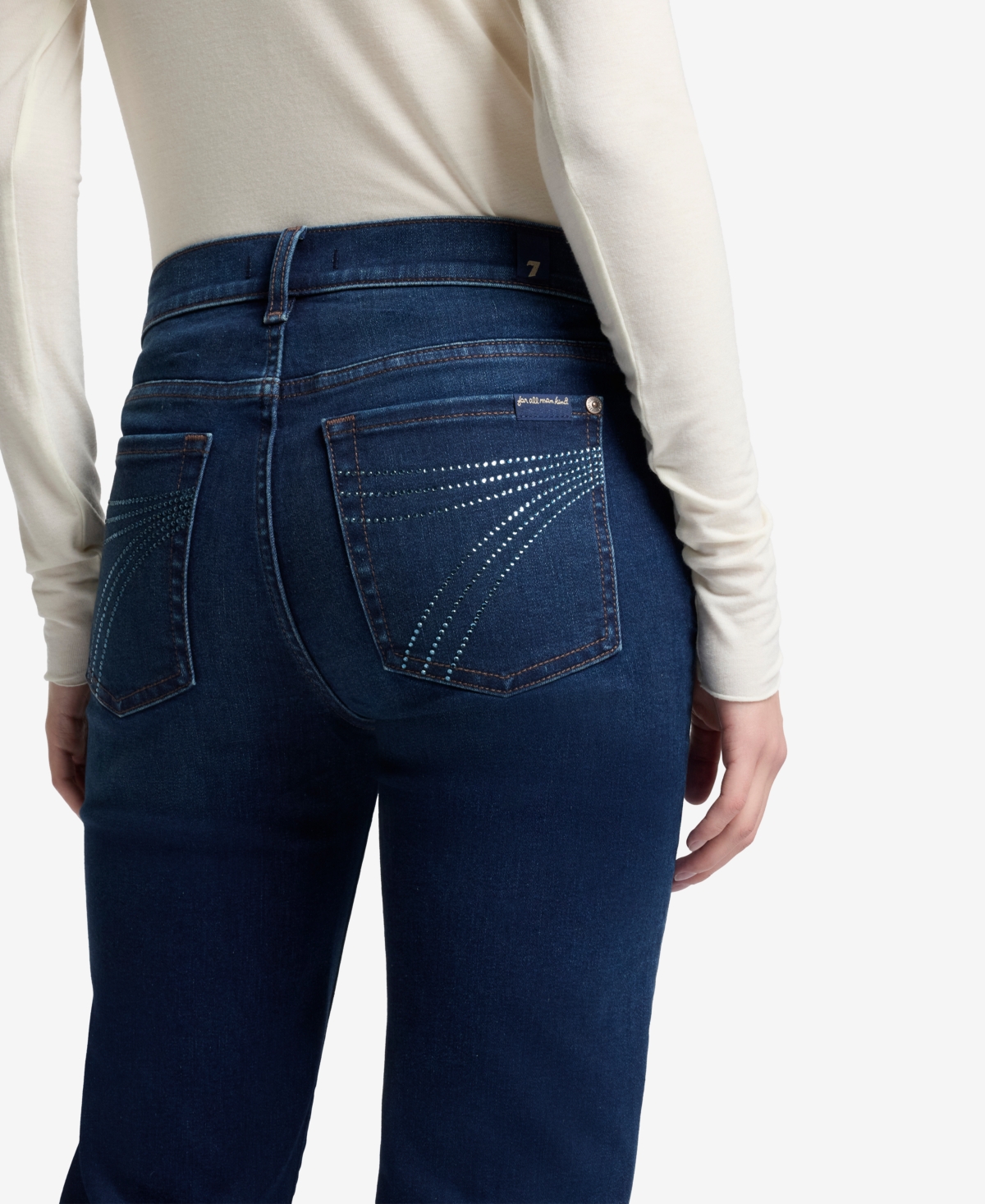 7 For All Mankind Women's Dojo Flare Leg Jeans In Blue