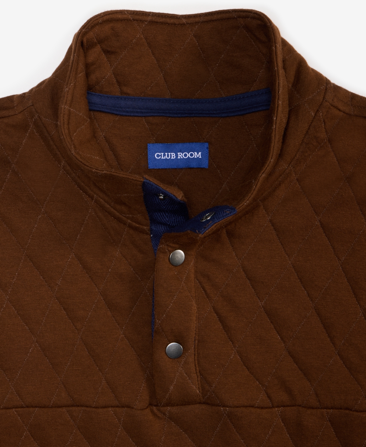 Club Room Men's Quilted Snap Mock Neck Sweater, Macy's Exclusive