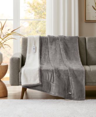 Premier Comfort - Heated Plush to Sherpa Throw
