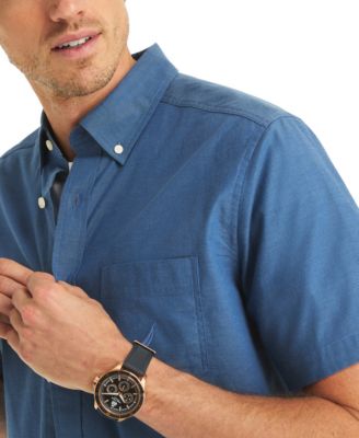 Men's Short Sleeve Button-Down Oxford Shirt