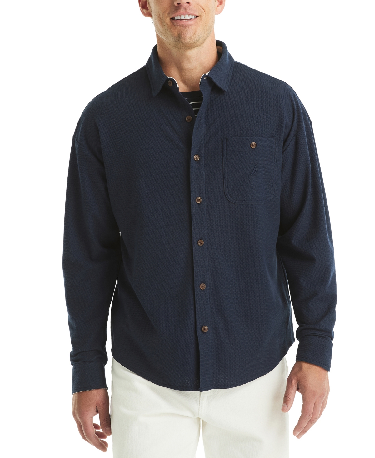 Men's Polo Cut Shirt - Navy Seas