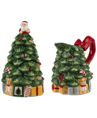 Spode - Christmas Tree Creamer & Sugar Bowl Set