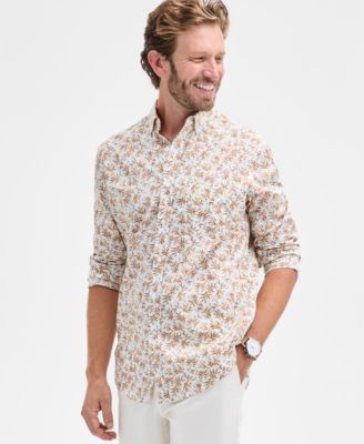 Club Room - Men's Motta Short Sleeve Floral Print Button-Down Shirt