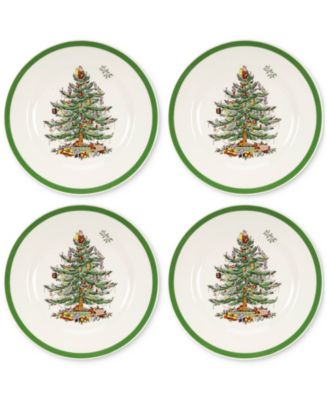 Spode Christmas Tree Salad Plates, Set of 4 - Macy's