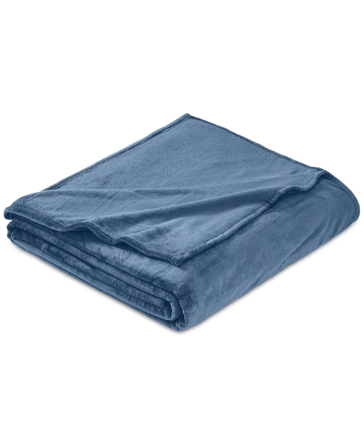 Chalet Decor Velvety Soft Plush Blanket, Twin In Blue