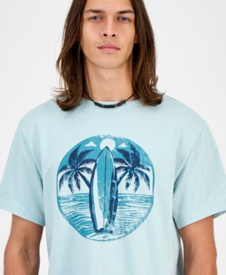 Men's Short-Sleeve Cotton Beach Graphic T-Shirt, Macy's Exclusive 