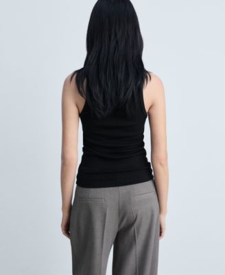 Women's Fine Ribbed Knit Top