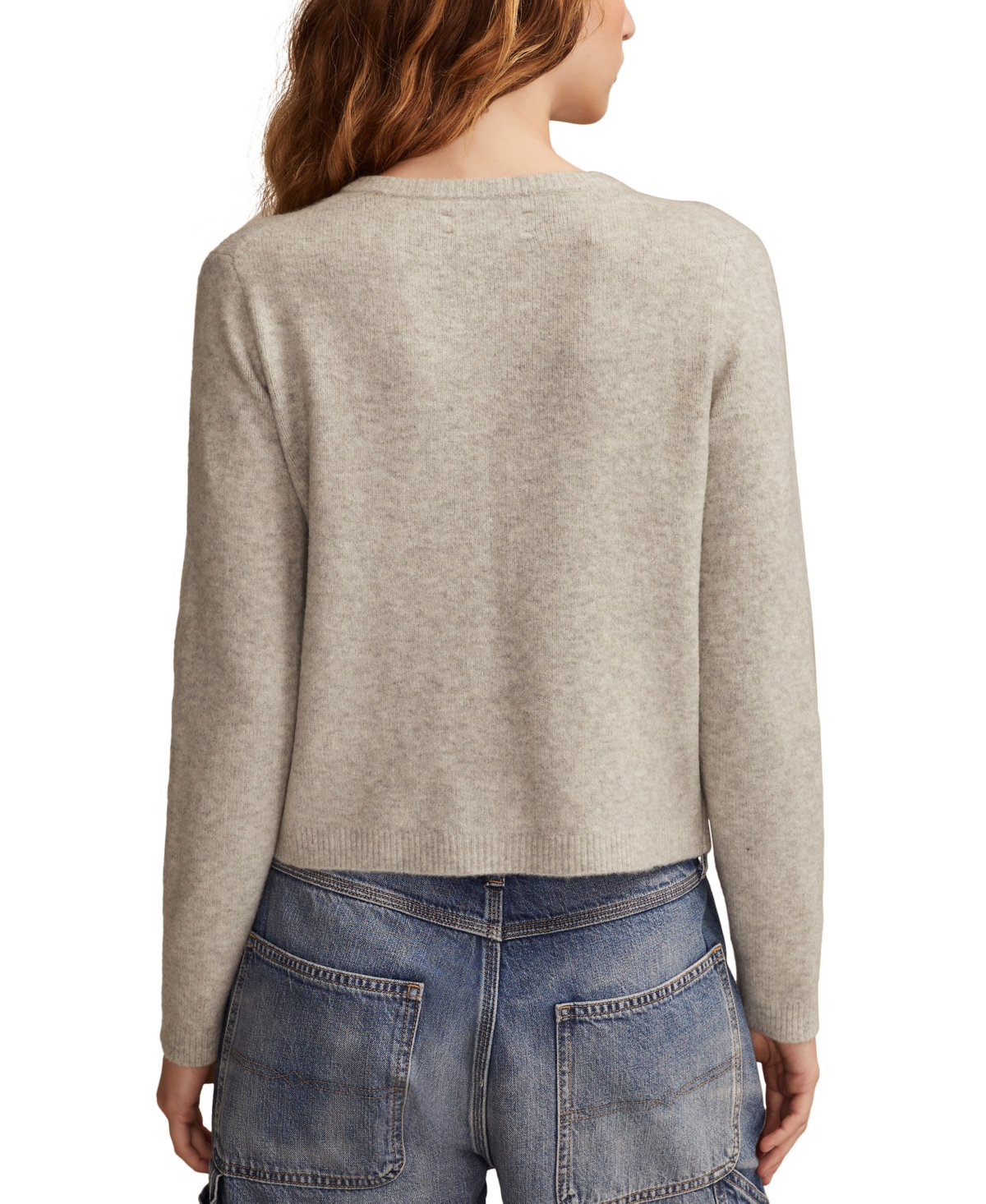 Lucky Brand Cloud Soft Embroidered Cardigan In Multi