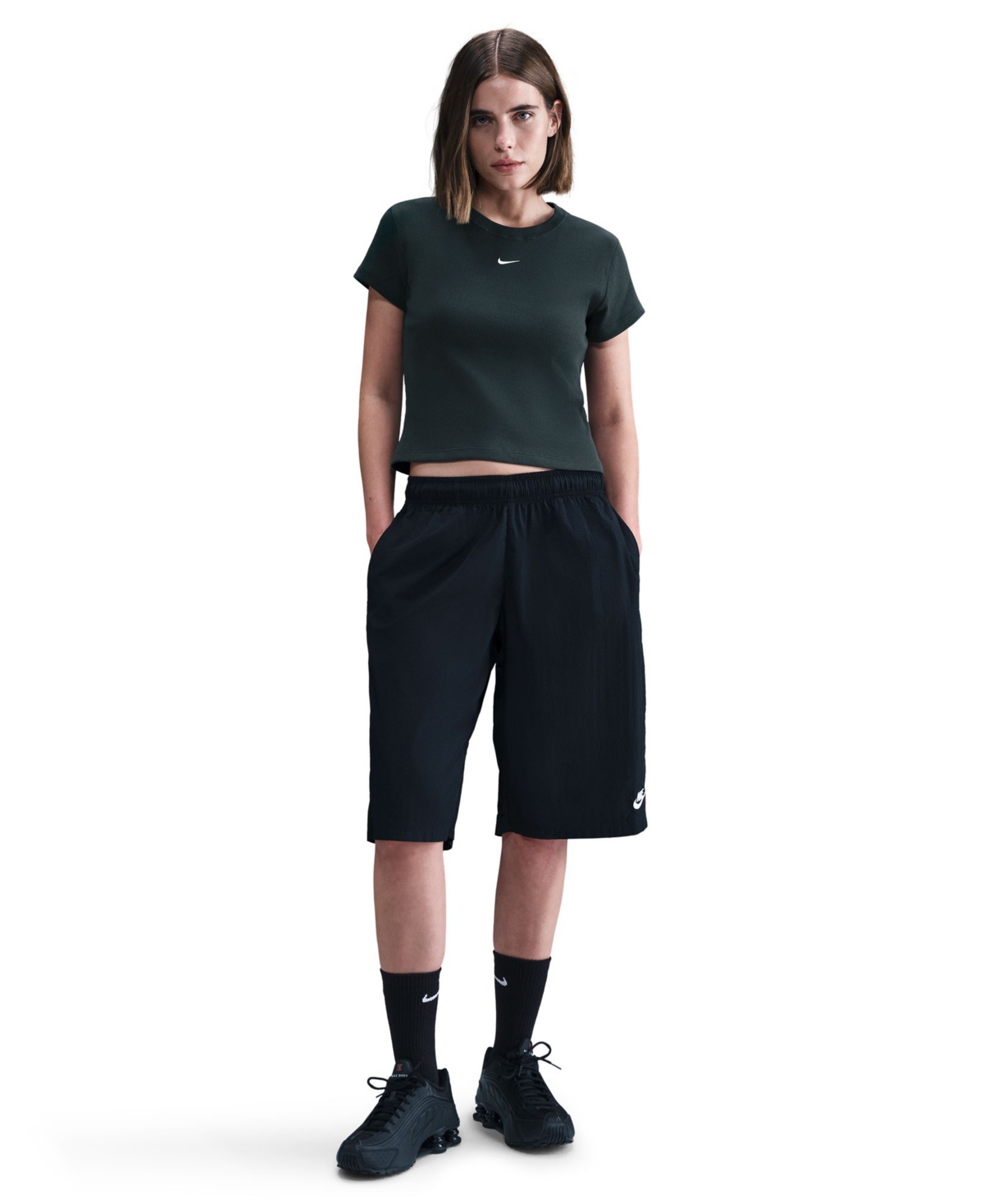 Nike Sportswear Women's Tight Ribbed Short Sleeve T-shirt