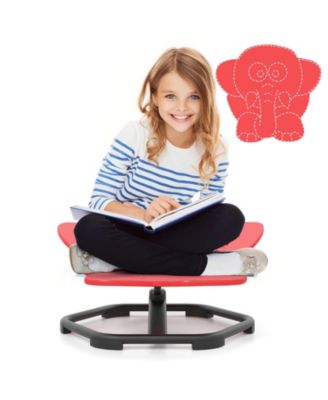 Kids Sensory Swivel Chair with Non-Slip Metal Base for Autistic Kids Indoor Outdoor