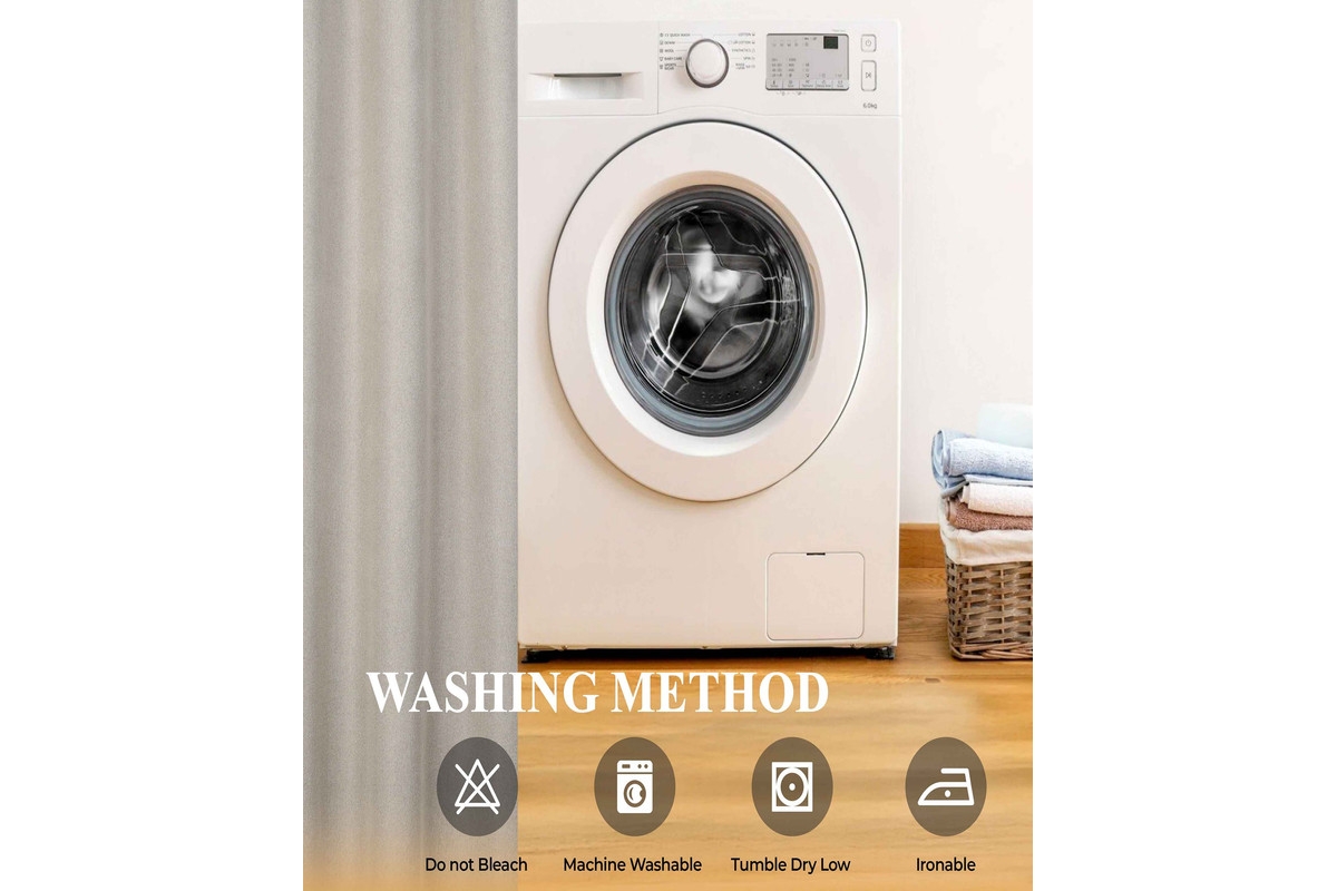 Superior Nyan 100% Blackout Machine Washable Curtains, Set of 2 Panels