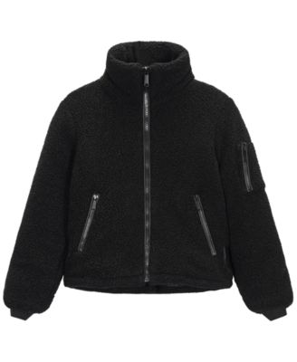 Big Girls' Sherpa Moto Jacket
