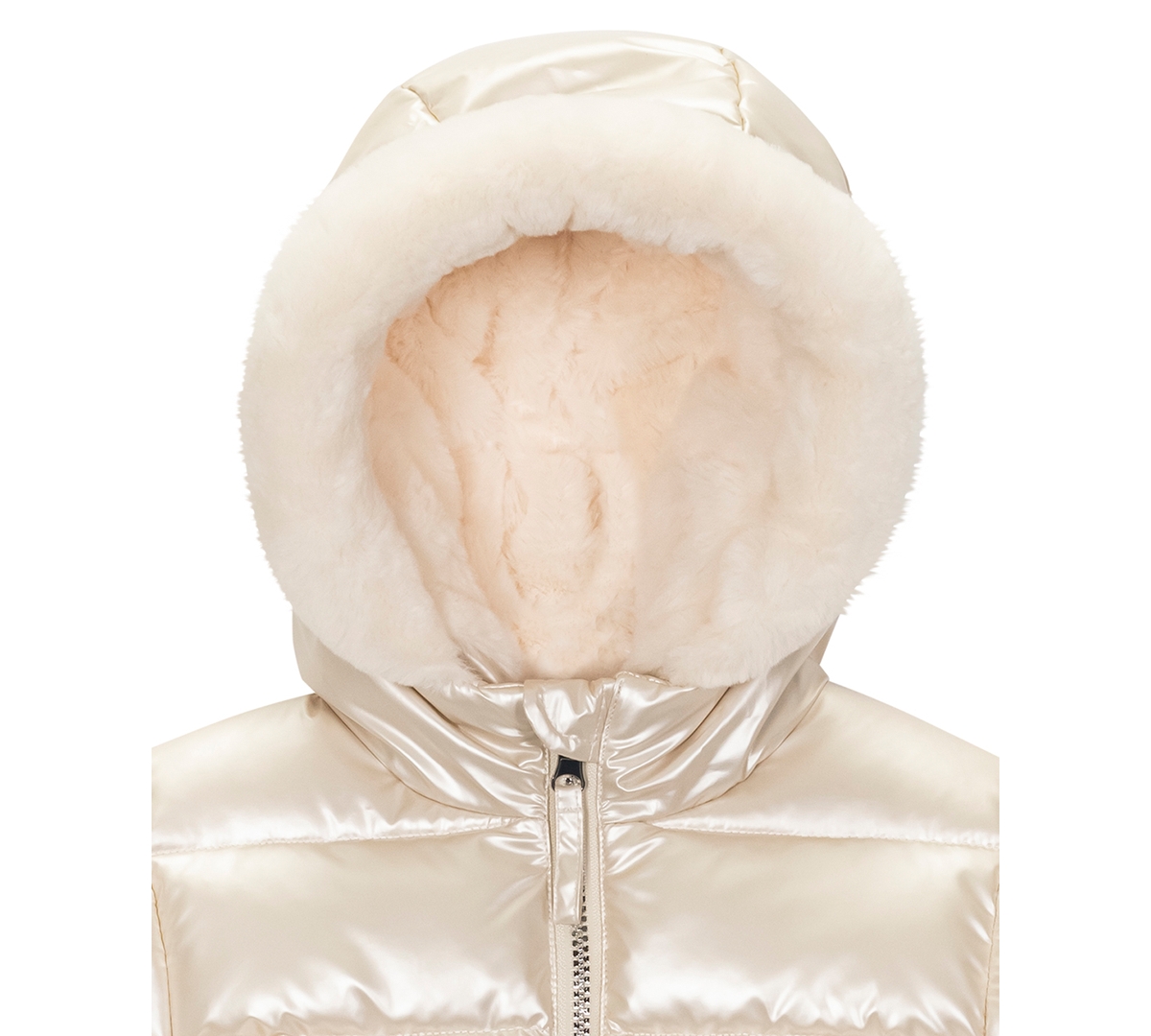S Rothschild & Co Toddler & Little Girls Metallic Quilted Jacket In Neutral