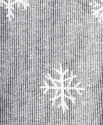 Toddler Girls Snowflake Print Long-Sleeve T-Shirt and Pants, 2-Piece Set