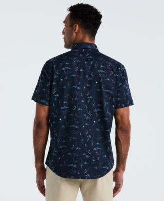 Men's Short Sleeve All-Over Print Skiers Shirt