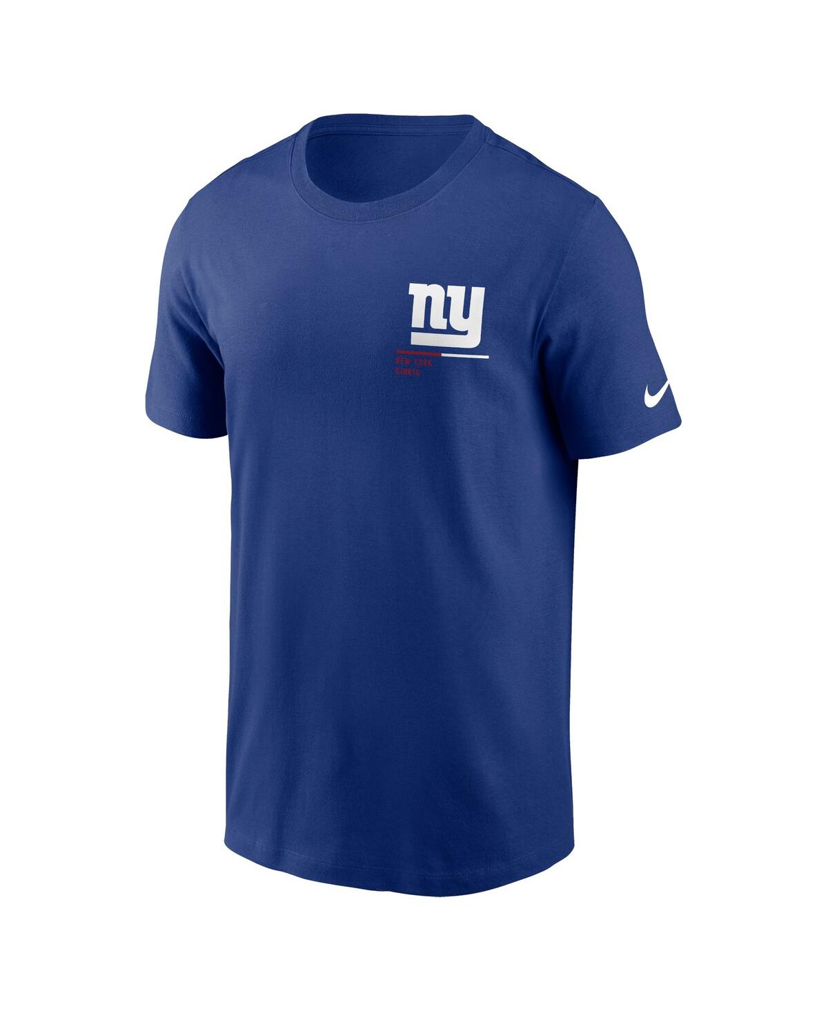 Nike Men's Royal New York Giants Team Incline T-shirt In Blue