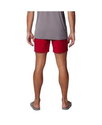Men's Cardinal Arkansas Razorbacks PFG Terminal Roamer Omni-Shade Stretch Shorts
