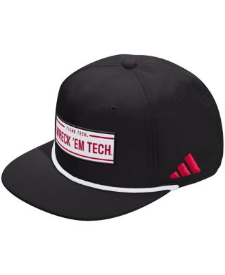 adidas - Men's and Women's Black Texas Tech Red Raiders Locker Room Rope Adjustable Hat