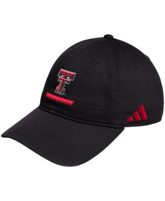 adidas - Men's Black Texas Tech Red Raiders Locker Room Adjustable Slouch Hat