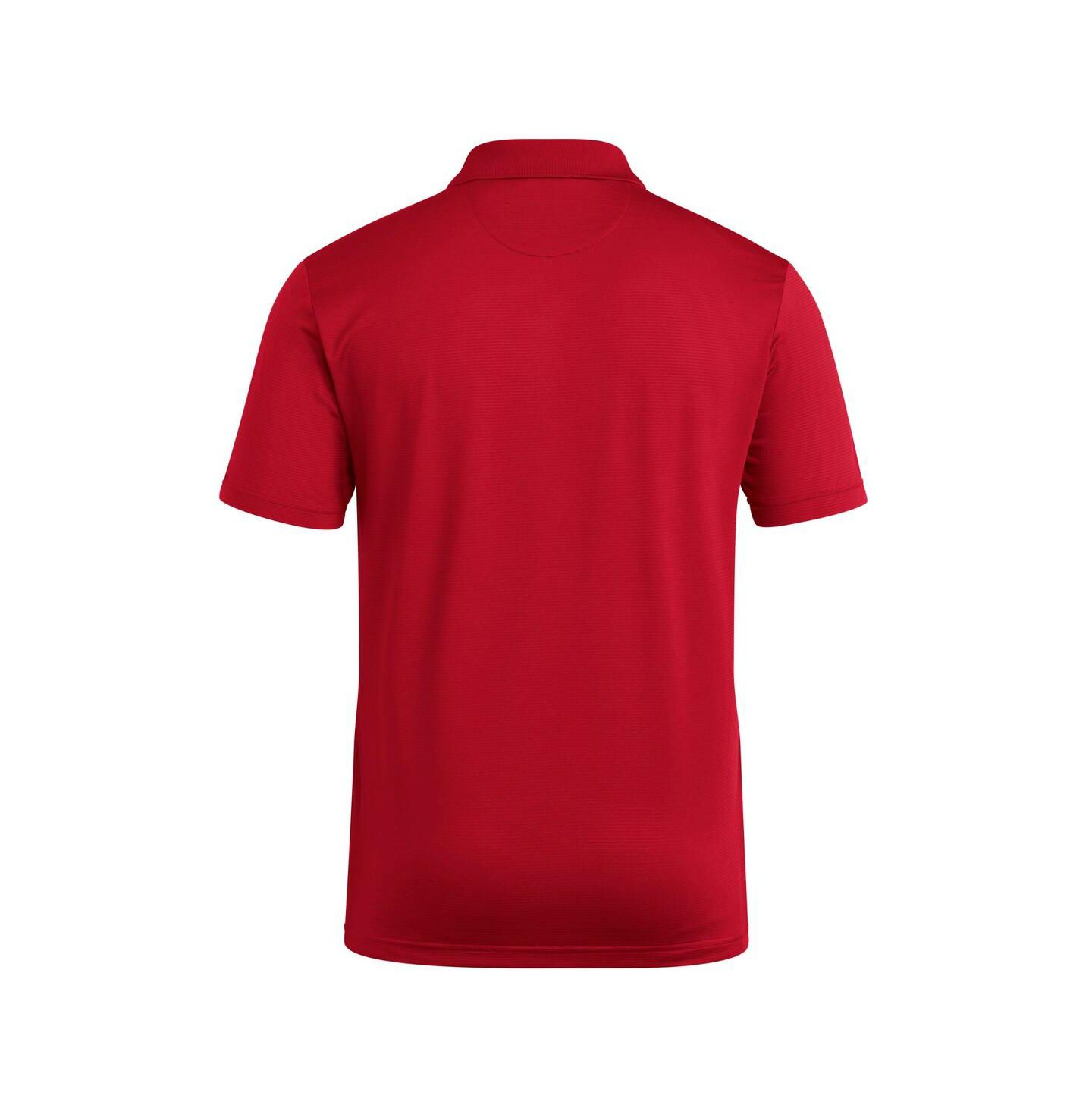 Мужское поло adidas Red NC State Wolfpack Ultimate 365 Ottoman Polo Shirt — фото 2