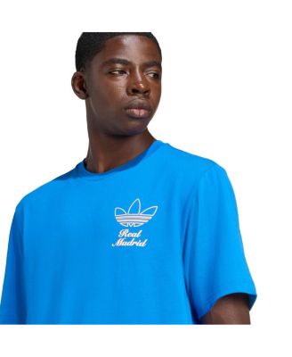 Men's Blue Real Madrid Terrace Icons Collection Graphic T-Shirt