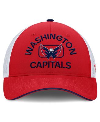 Men's Red/White Washington Capitals Authentic Pro Rink Trucker Hat