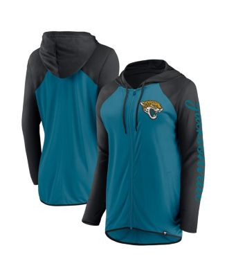 Fanatics - Women's Teal/Black Jacksonville Jaguars Script Full-Zip Hoodie