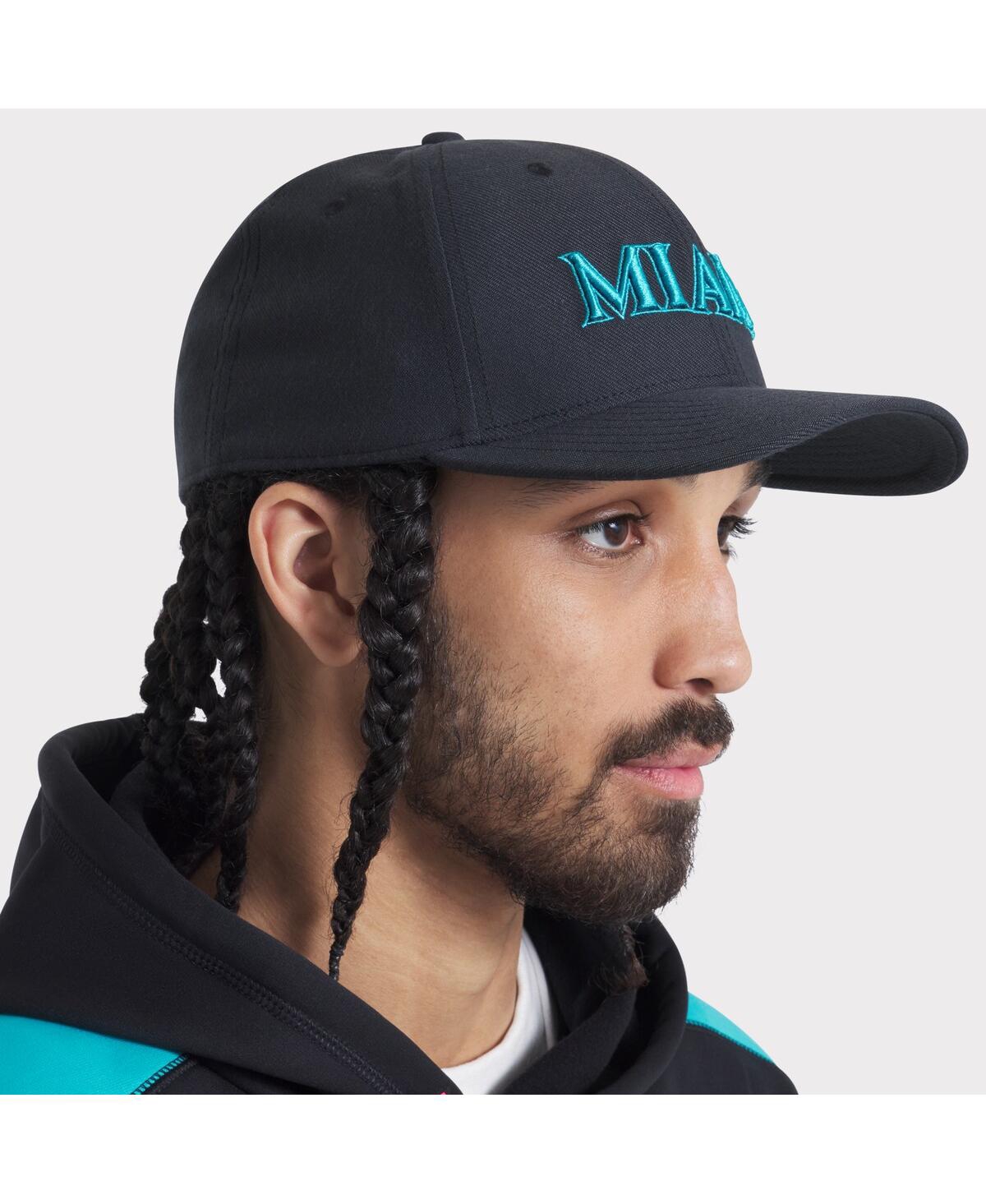 Nike Men's Black Miami Marlins 2025 City Connect Performance Swoosh Flex Hat